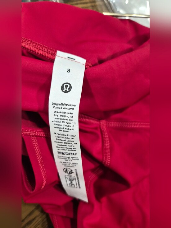 lululemon athletica Pants - Lululemon Women's Red Athletic Leggings - Size 8